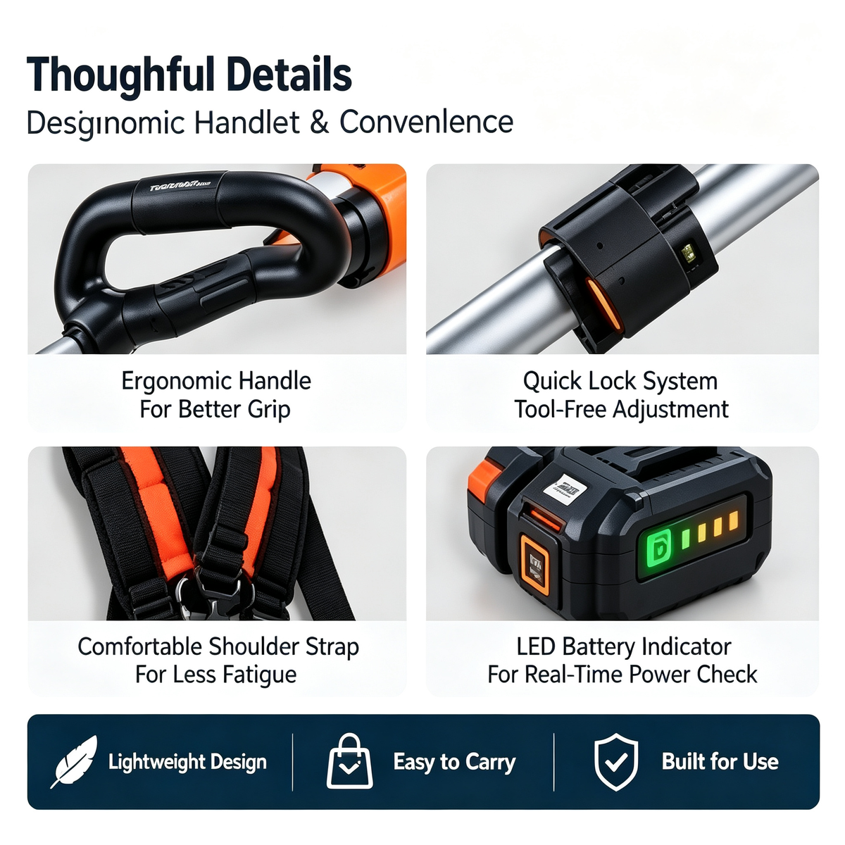 52CC 6-in-1 Gas Multi-Tool Kit with Hedge Trimmer, Brush Cutter, String Trimmer, Edger & Pole Saw